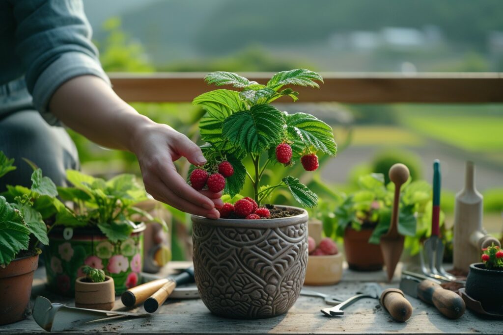 quand planter framboisier en pot