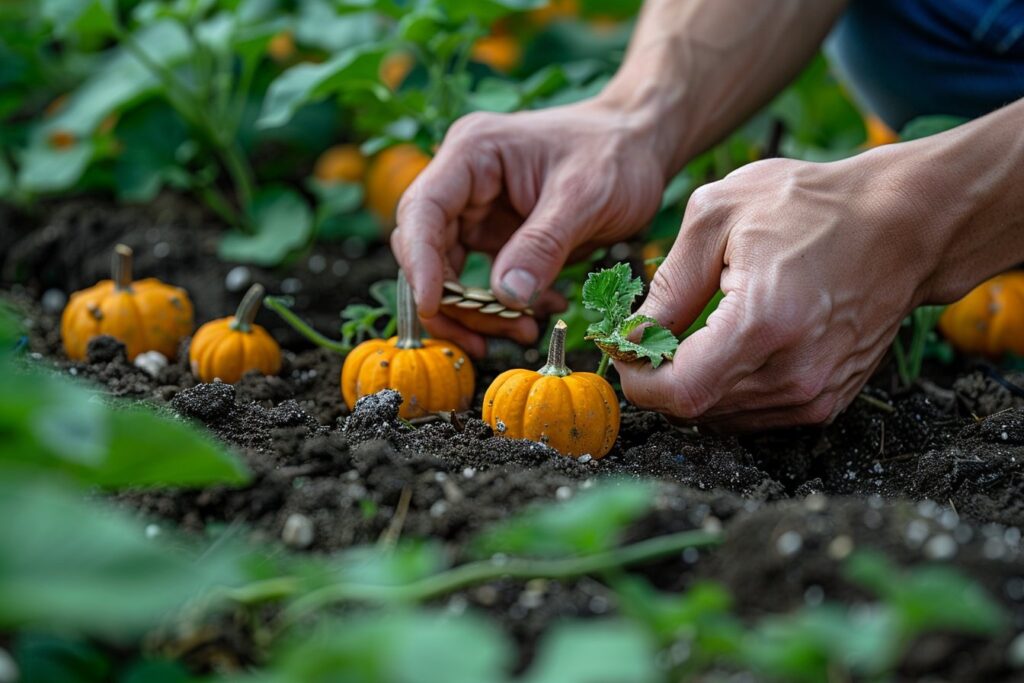 le moment ideal pour semer les graines de courge